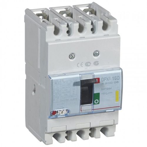 Изображение Kompaktkaitselüliti DPX3-160, 3P, 125A, TM vabasti 0.8-1In, Im=fix, 16kA, Legrand 