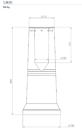 Изображение Jaland SJR50 15m mastile 980kg 