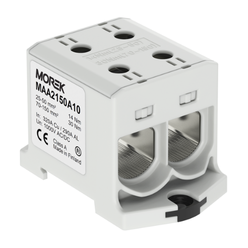 Изображение Hargnemisklemm OTL150-2 hall 2xAl/Cu 25-150mm², 1000V, Morek 