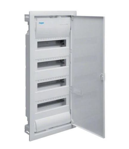 Изображение Süvistatav moodulkilp  Volta, 48m(4x12), IP30, valge, N/PE komplektis, ava 720x314.5x89mm, Hager 