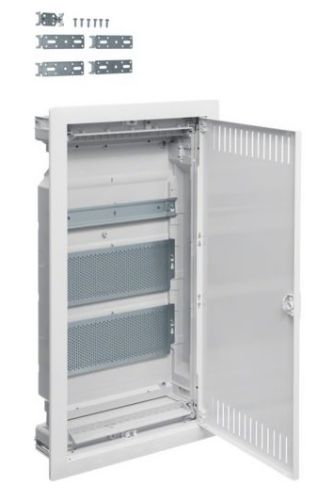 Изображение Süvistatav nõrkvoolukilp Volta,1xDIN+2xperfoplaat, IP30, valge, Hager 