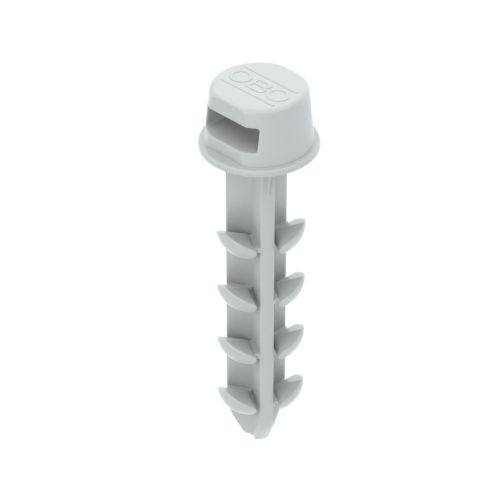 Изображение Juhtmesideme kinnitusalus TÜÜBEL (puur 6mm) laiusele 4.8mm hall (100tk) Obo