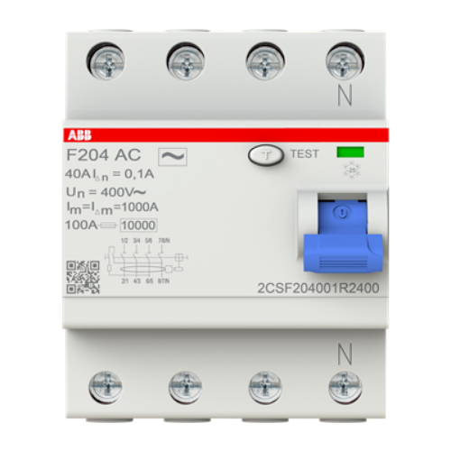 Picture of Rikkevoolukaitse 4P, 40A, 100mA, AC, ABB
