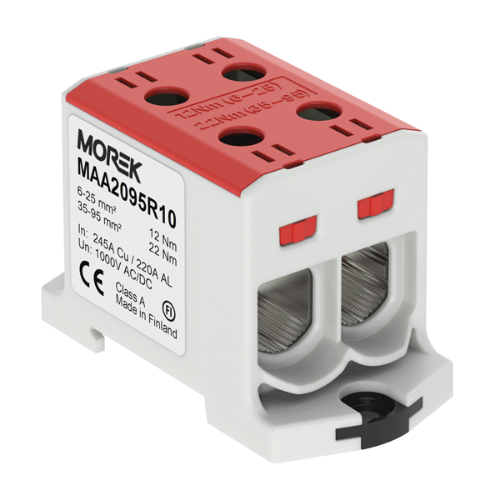 Picture of Hargnemisklemm OTL95-2 punane 2xAl/Cu 6-95mm², 1000V, Morek 