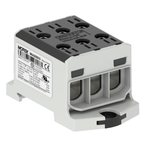 Picture of Hargnemisklemm OTL50-3, must, 3xAl/Cu 1.5-50mm², 1000V, Morek 
