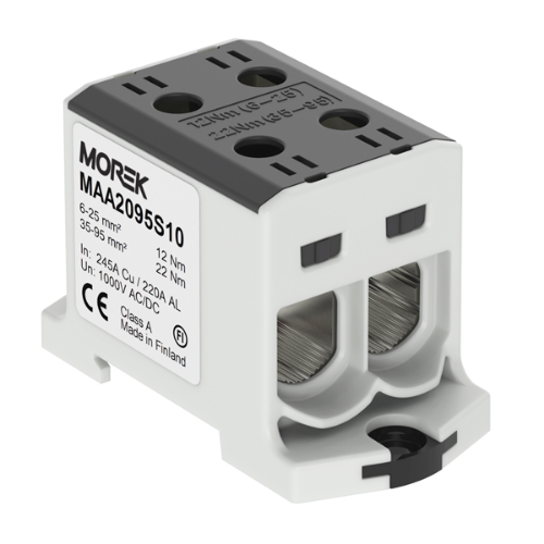 Picture of Hargnemisklemm OTL95-2 must 2xAl/Cu 6-95mm², 1000V, Morek 