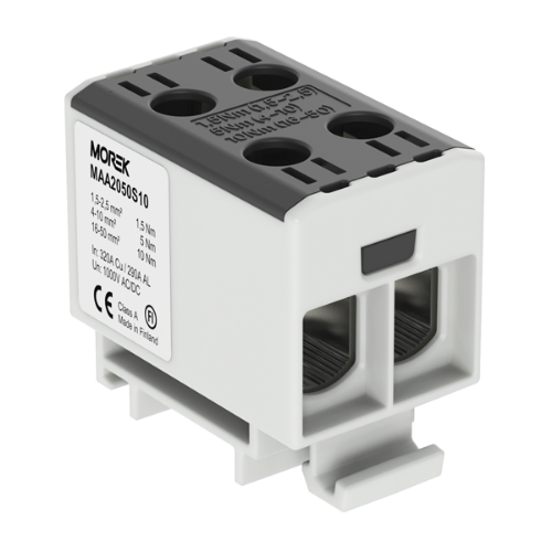 Picture of Hargnemisklemm OTL50-2 must 2xAl/Cu 1.5-50mm², 1000V, Morek 