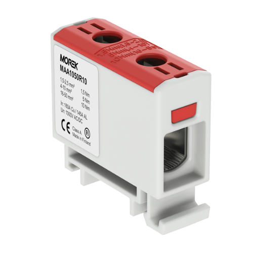 Picture of Riviklemm OTL50, punane, 1xAl/Cu 1.5-50mm², 1000V, Morek 
