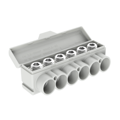 Picture of Jaotusklemm SLT50-6, hall, Al 10-50/Cu 2.5-35 mm2, 1000V, Morek 
