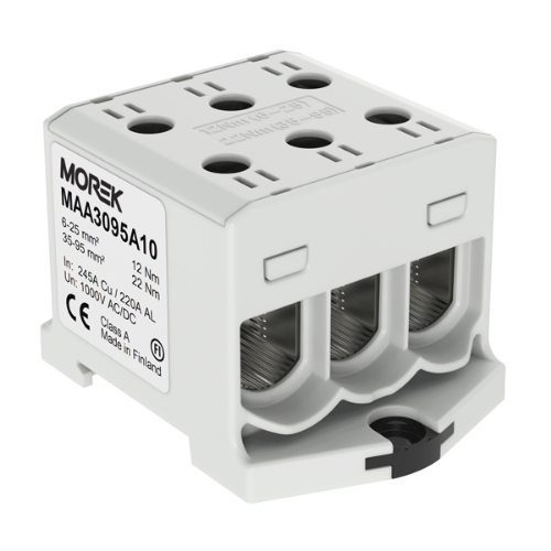 Picture of Hargnemisklemm OTL95-3 hall 3xAl/Cu 6-95mm², 1000V, Morek 
