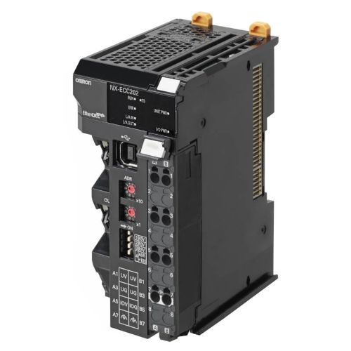 Изображение NX Remote I/O EtherCat Coupler, 2xRJ45, max 63 I/O, max I/O vool 10A, push-in, lõpuplaadiga 
