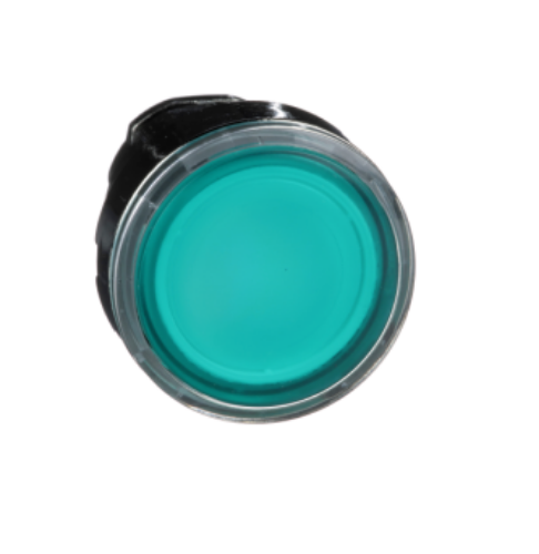 Изображение Surunupp illum. ZB4, ROHELINE, madal, metall, IP66, ilma adapterita, Schneider 