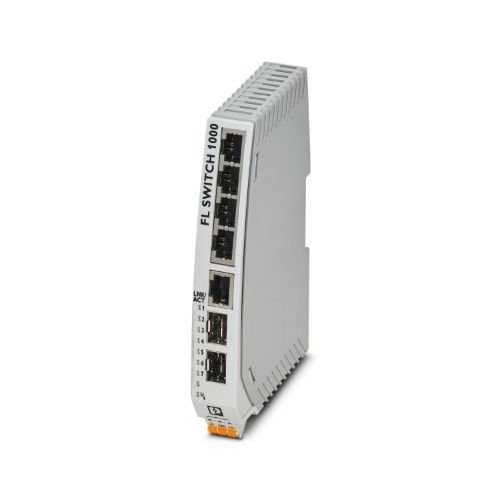 Picture of Ethernet QoS switch, 5xRJ45 10/100Mbps 2 SFP 100Mbps, -10...60C, 24VAC/DC, IP30, Phoenix Contact 