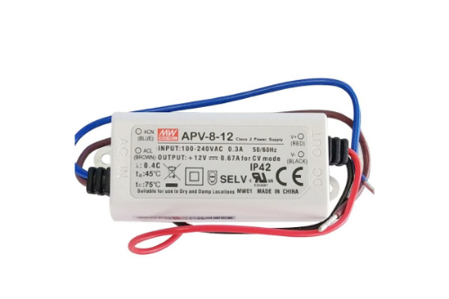 Изображение Toiteplokk APV-8, 12VDC, 0.67A 8W, 90-264VAC, IP42, Mean Well