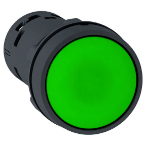 Изображение Surunupp XB7, ROHELINE, 1NO+1NC, madal, plast, IP65, Shneider 