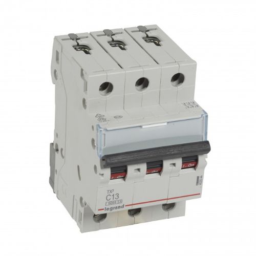 Picture of Moodulkaitselüliti TX3, 3P, 13A, C, 6kA, Legrand 