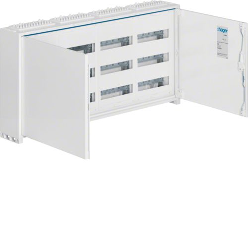 Picture of Moodulkilp FWB, pinnapealne, 144m(4x3x12), IP44, valge, N/PE komplektis, 500x1050x160mm, Hager  