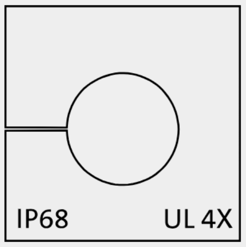 Picture of Poolitatav läbiviik kummist 10-11mm kaablile IP68 hall ICOTEK 