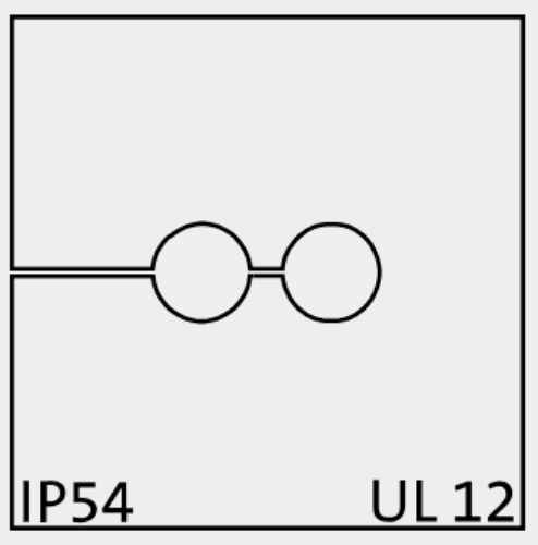 Picture of Poolitatav läbiviik kummist 2x4mm kaablile IP54 hall ICOTEK 