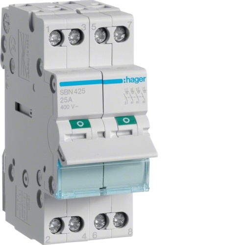 Picture of Moodullüliti  4P, 25A, 400VAC, 2 mod. Hager 