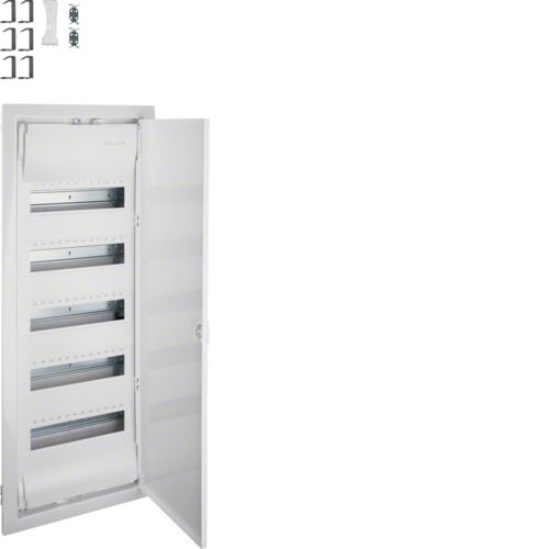 Picture of Süvistatav moodulkilp Volta, 60m(5x12), IP30, valge, N/PE komplektis, ava 845x314.5x89mm, Hager 