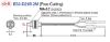 Picture of Fiber optic sensor, diffuse, M4, robotic fiber R4, 2m cable, Omron 