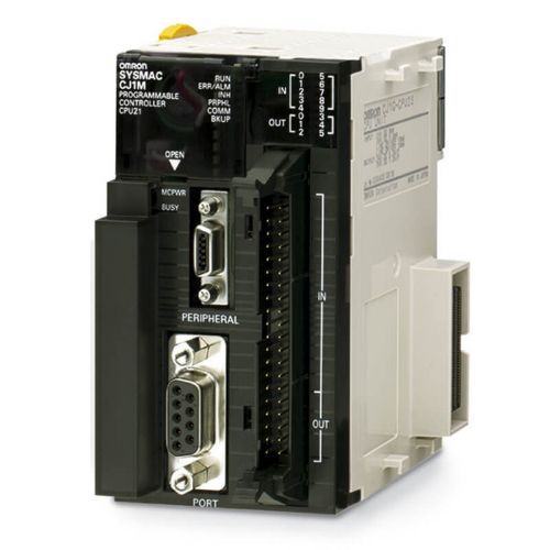 Picture of CJ1M kontroller, 10kstep/32kWord, RS232, peripheral port, +10 I/O, pulse, encoder funkt. 