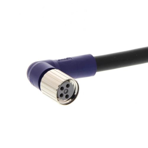 Picture of Andurikaabel PVC + pesa 90°, IP67, -10...+65 C, ( 5m + M8 4-pin ), Omron 