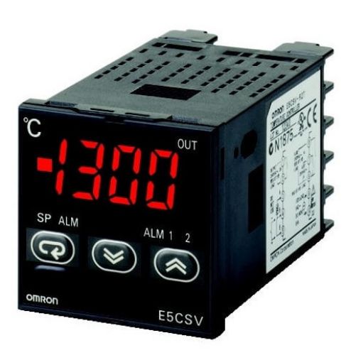Picture of Temp.kontroller E5CSV, Sis: PT100/termopaar, Välj: 1 x 12VDC pul, 1 alarmrelee, 24VAC/VDC,   Omron 