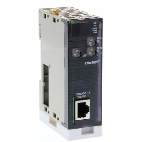Picture of Lisamoodul CJ1W EtherNet/IP, 100Base-TX, 1 x RJ45 pesa, CIP, FINS/UDP and FINS/TCP 