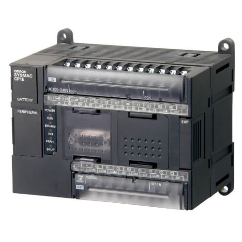 Picture of CP1E, 8kStep/kWord, 24VDC 18DI 12DO (trans. source), RS232, +1serial, +3, USB 