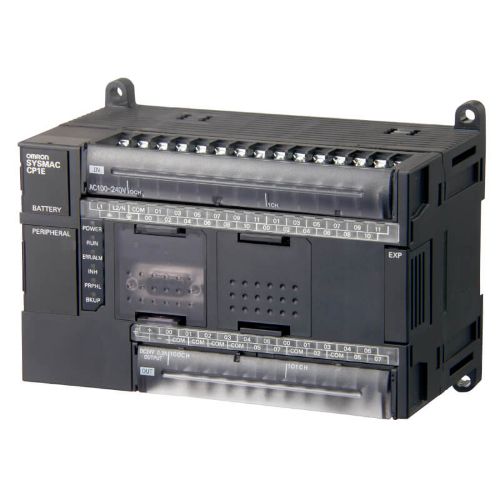 Picture of CP1E, 8kStep/kWord, 24VDC 24DI 16DO (trans. sink), RS232 + 1serial, +3, USB 