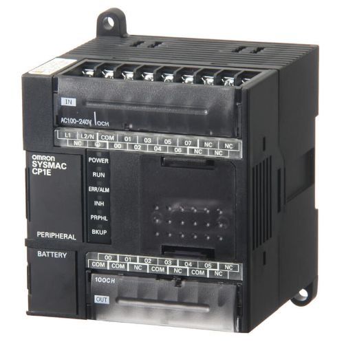 Picture of CP1E, 8kStep/kWord, 24VDC 8DI 6DO (trans. source), RS232, USB 