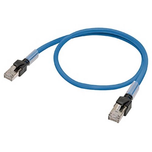 Picture of Ethernet Cat.6 patch kaabel, LSZH double shielding, sinine, 3m, Omron 