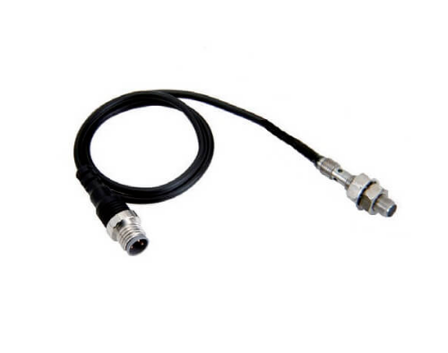 Picture of Ind.andur E2E, M5, Sn=1.2mm, Shielded, PNP-NO,  SUS, kaabel 0.3m pistik M8 3-pin, Omron 
