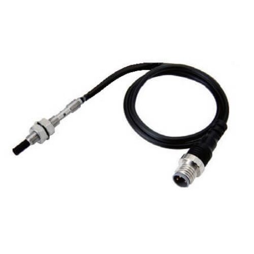 Picture of Ind.andur E2E, M5, Sn=3mm, Unshielded, PNP-NO, SUS, kaabel 0.3m pistik M8 3-pin, Omron 