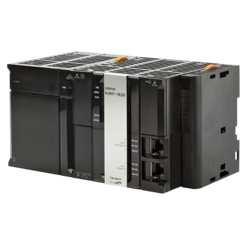 Picture of Sysmac NJ5 CPU with Database Connectivity, 20MB memory, built-in EtherCAT and EtherNet/IP. Omron 