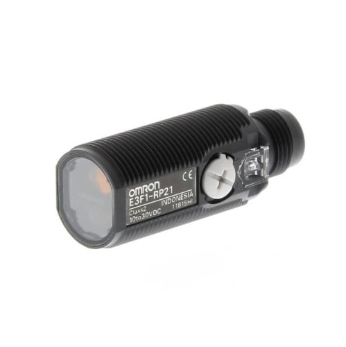 Picture of Fotoandur Refle.Polaris. E3F1, M18, plast, Sn0.1-3m, PNP, IP66, pistik M12 4-pin, Omron 