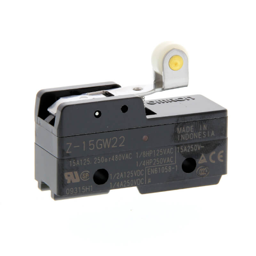Picture of Teekonnalüliti(mini) HOOB+RULLIK, NO/NC,15A AC-1, joodetav klemm, Omron 