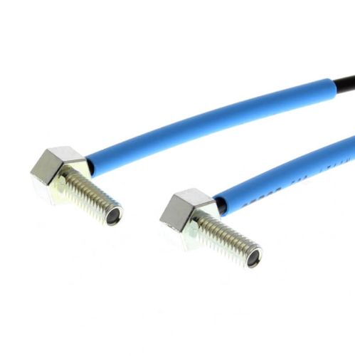 Picture of Fiber optic sensor head, retro-reflective, long distance, M4, R2 flexible fiber, 2 m cable, Omron 