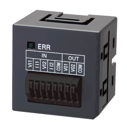 Picture of Sysmac NX1P 2xAI 0-10 V res 1/4000 või 0-20 mA res 1:2000, 2xAO 0-10 V res 1/4000, vedru 