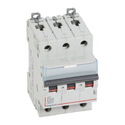 Picture of Moodulkaitselüliti DX3, 3P, 25A, D, 6kA/10kA, Legrand 