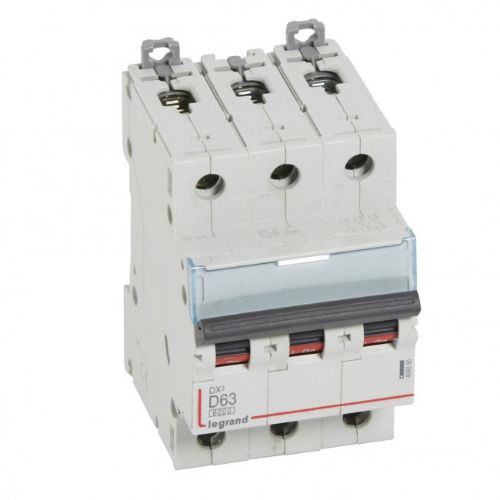 Picture of Moodulkaitselüliti DX3, 3P, 63A, D, 6kA/10kA, Legrand 