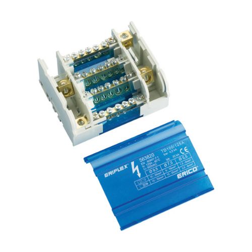 Picture of Voolujaotusplokk TD100/125A 4P, 10-35/11x6+1x25+1x35mm2, nVent Eriflex 
