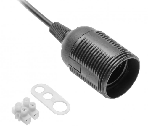 Picture of Tudengilamp H03VV-F 2x0,75mm2 sokkel E27, max 60W 