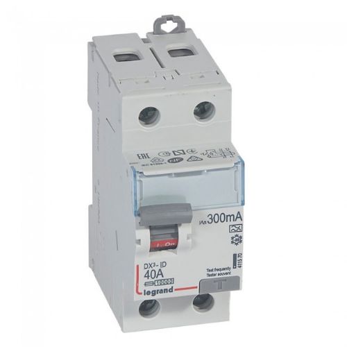 Picture of Rikkevoolukaitse DX3-ID, 2P, 40A, A, 300mA, Legrand 