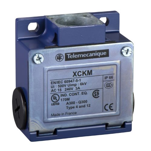 Picture of Teekonnalüliti korpus (metall) XC, 1NO+1NC (snap), IP66, 3 x Pg11, Telemecanique 