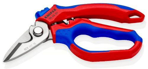 Изображение Elektriku käärid (45-nurga all) lukusti ja vedruga, hülsipress 0,5-25mm2 KNIPEX 