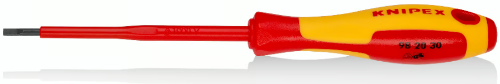 Изображение Kruvikeeraja lapik 0.5x3.0x100 VDE 1000V Knipex 