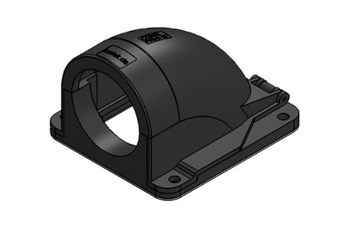 Изображение Kõrikinnitus nurga all seinale NW50 50mm kõrile IP54 must ICOTEK 
